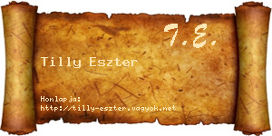 Tilly Eszter névjegykártya